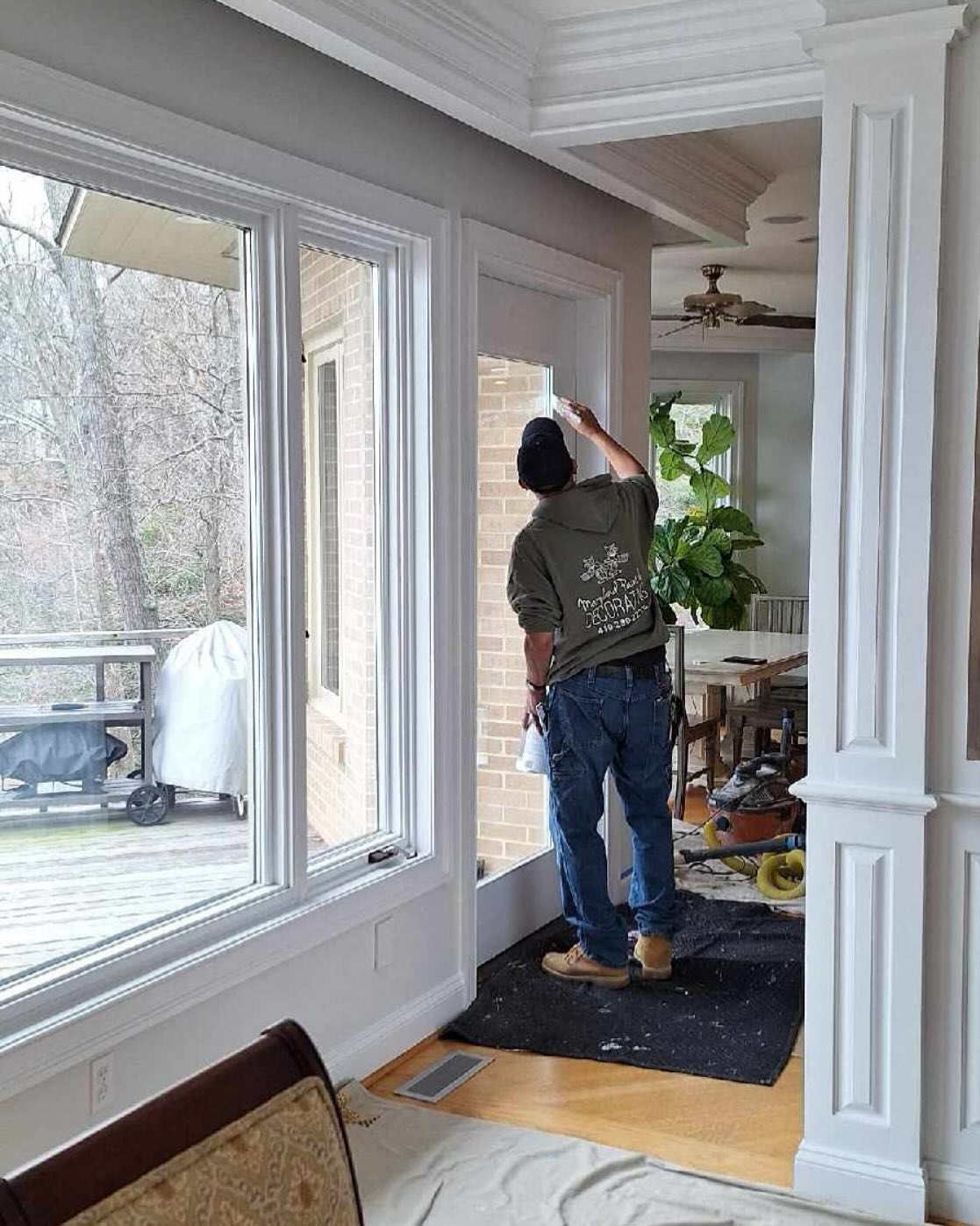 Maryland painting contractor working on interior project